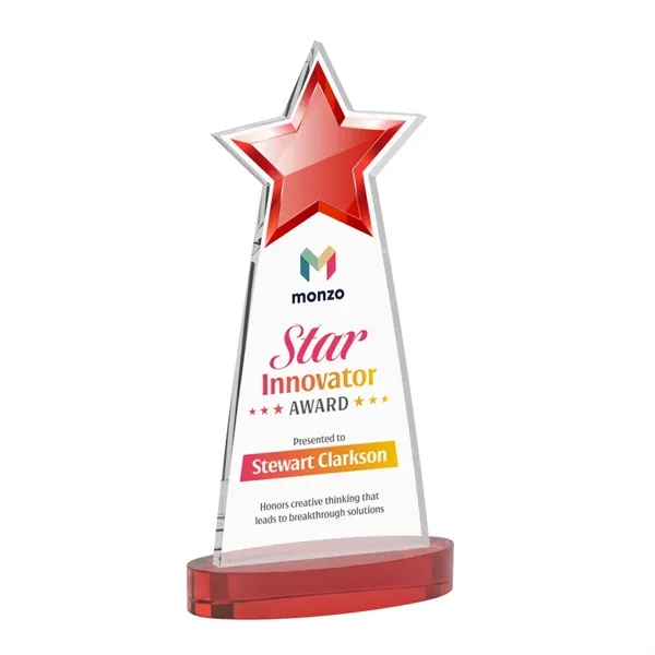 Starlite VividPrint™ Award on Alberton Base - Red... from ASI 84592 St Regis Group / St Regis