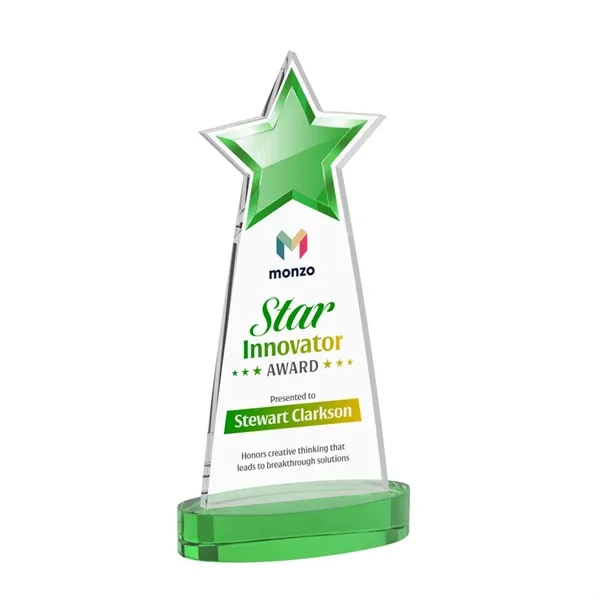 Starlite VividPrint™ Award on Alberton Base - Green... from ASI 84592 St Regis Group / St Regis