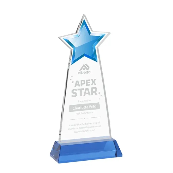 The Starlite Award is a sleek starfire crystal piece featuring a... from ASI 84592 St Regis Group / St Regis