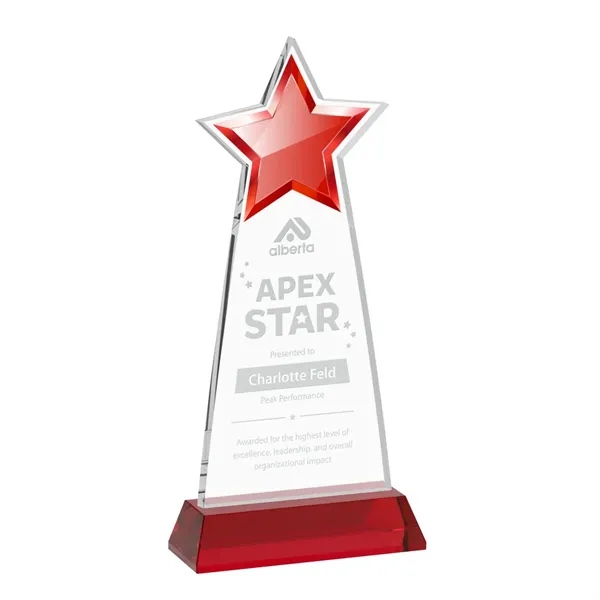 The Starlite Award is a sleek starfire crystal piece featuring a... from ASI 84592 St Regis Group / St Regis