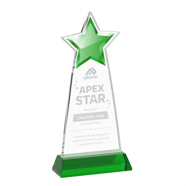 The Starlite Award is a sleek starfire crystal piece featuring a... from ASI 84592 St Regis Group / St Regis