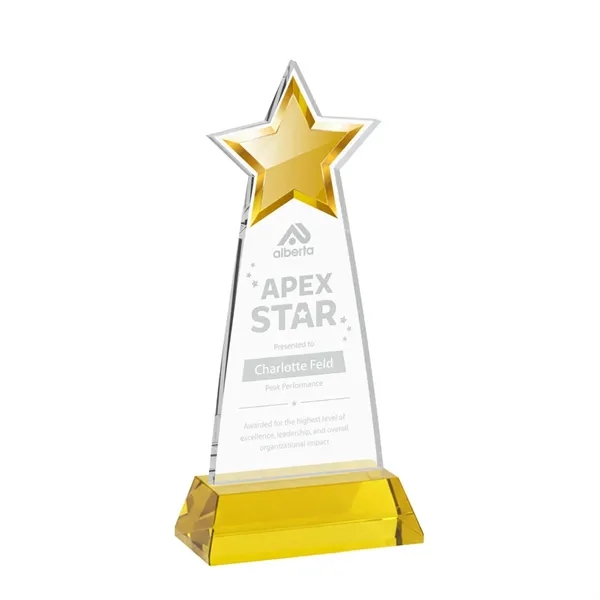 The Starlite Award is a sleek starfire crystal piece featuring a... from ASI 84592 St Regis Group / St Regis