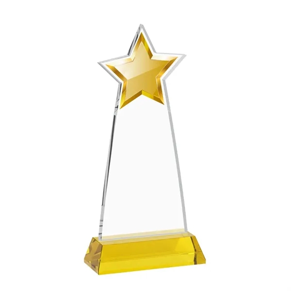 The Starlite Award is a sleek starfire crystal piece featuring a... from ASI 84592 St Regis Group / St Regis