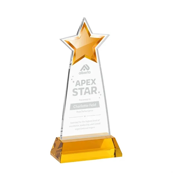 The Starlite Award is a sleek starfire crystal piece featuring a... from ASI 84592 St Regis Group / St Regis