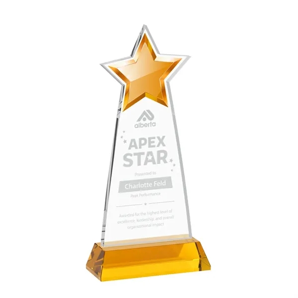 The Starlite Award is a sleek starfire crystal piece featuring a... from ASI 84592 St Regis Group / St Regis