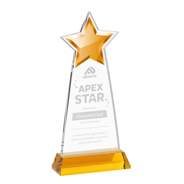 The Starlite Award is a sleek starfire crystal piece featuring a... from ASI 84592 St Regis Group / St Regis