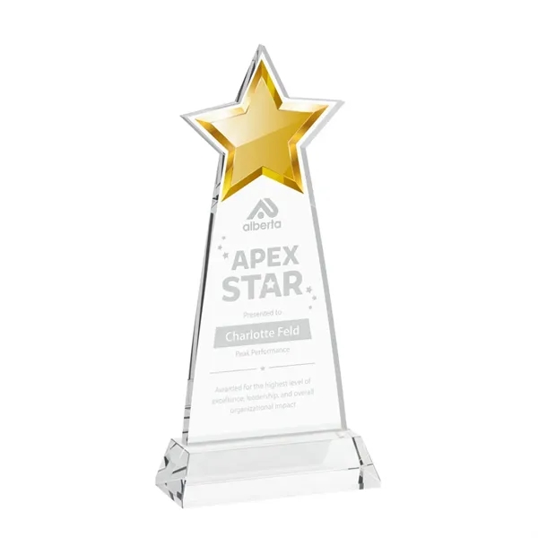 The Starlite Award is a sleek starfire crystal piece featuring a... from ASI 84592 St Regis Group / St Regis