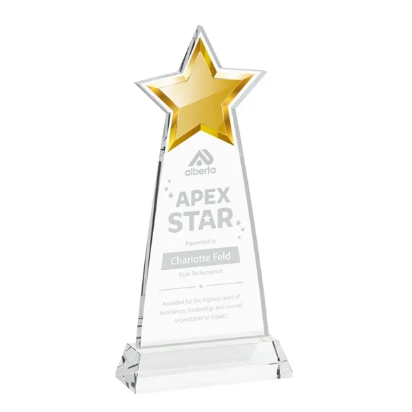 The Starlite Award is a sleek starfire crystal piece featuring a... from ASI 84592 St Regis Group / St Regis