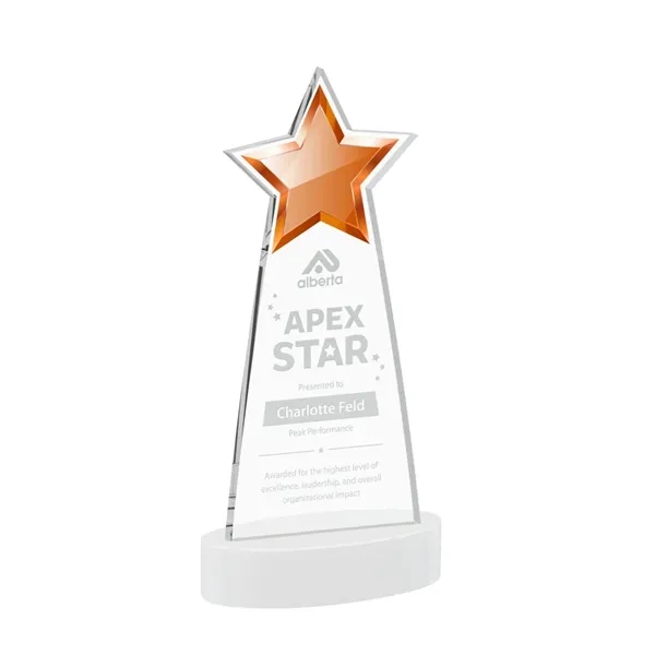 The Starlite Award is a sleek starfire crystal piece featuring a... from ASI 84592 St Regis Group / St Regis