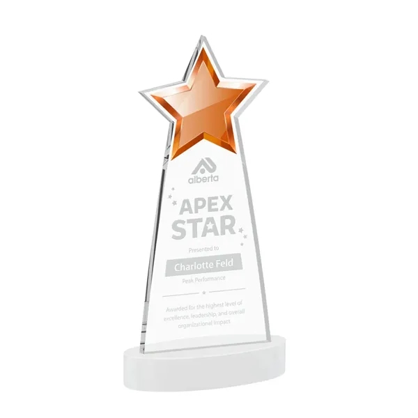 The Starlite Award is a sleek starfire crystal piece featuring a... from ASI 84592 St Regis Group / St Regis