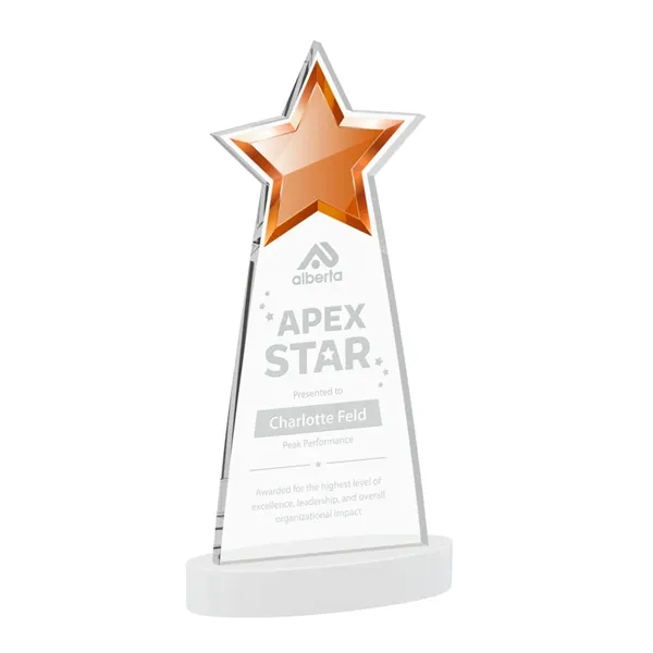 The Starlite Award is a sleek starfire crystal piece featuring a... from ASI 84592 St Regis Group / St Regis