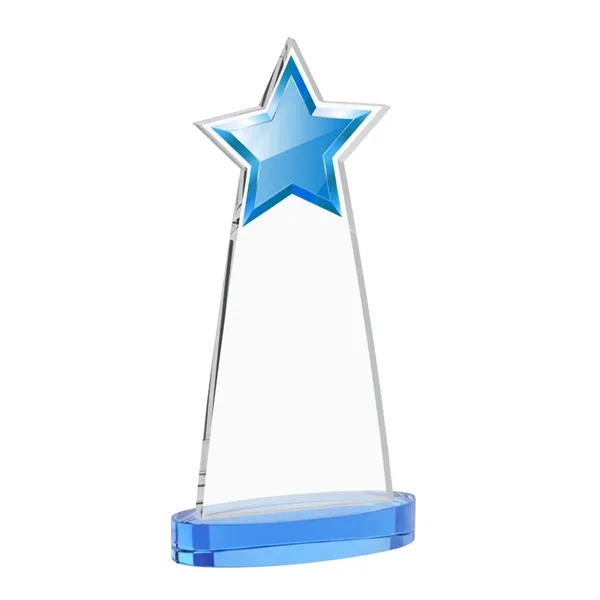 The Starlite Award is a sleek starfire crystal piece featuring a... from ASI 84592 St Regis Group / St Regis