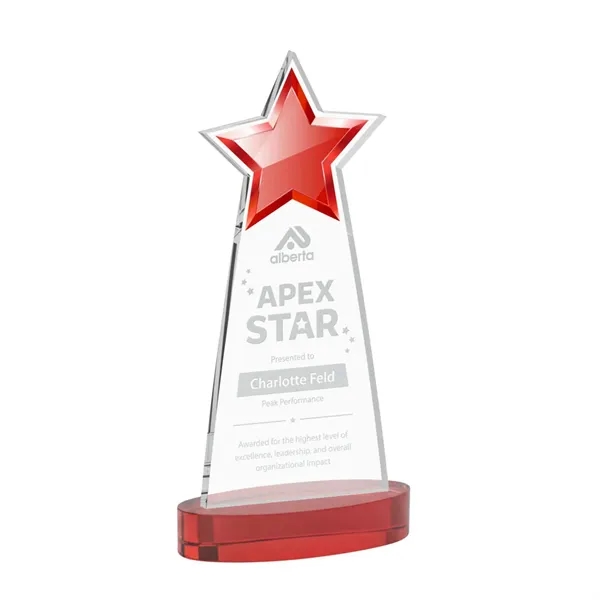 The Starlite Award is a sleek starfire crystal piece featuring a... from ASI 84592 St Regis Group / St Regis