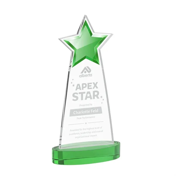 The Starlite Award is a sleek starfire crystal piece featuring a... from ASI 84592 St Regis Group / St Regis