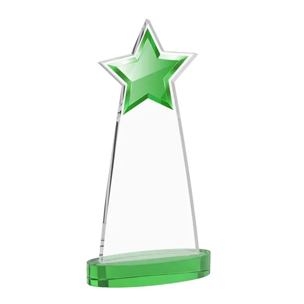 The Starlite Award is a sleek starfire crystal piece featuring a... from ASI 84592 St Regis Group / St Regis