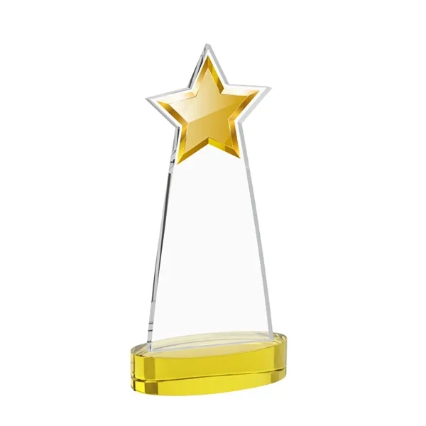 The Starlite Award is a sleek starfire crystal piece featuring a... from ASI 84592 St Regis Group / St Regis