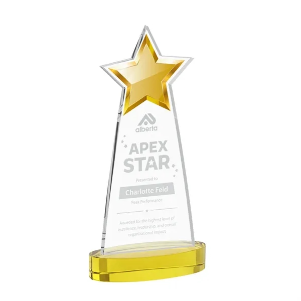 The Starlite Award is a sleek starfire crystal piece featuring a... from ASI 84592 St Regis Group / St Regis