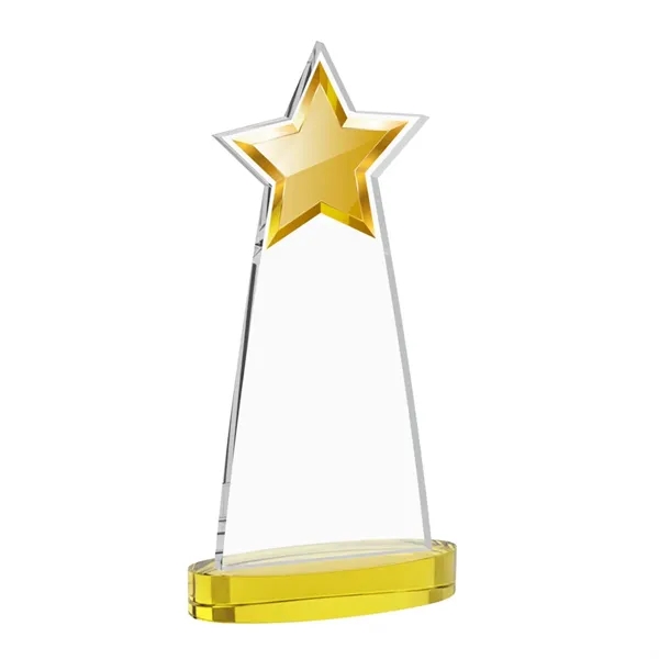 The Starlite Award is a sleek starfire crystal piece featuring a... from ASI 84592 St Regis Group / St Regis