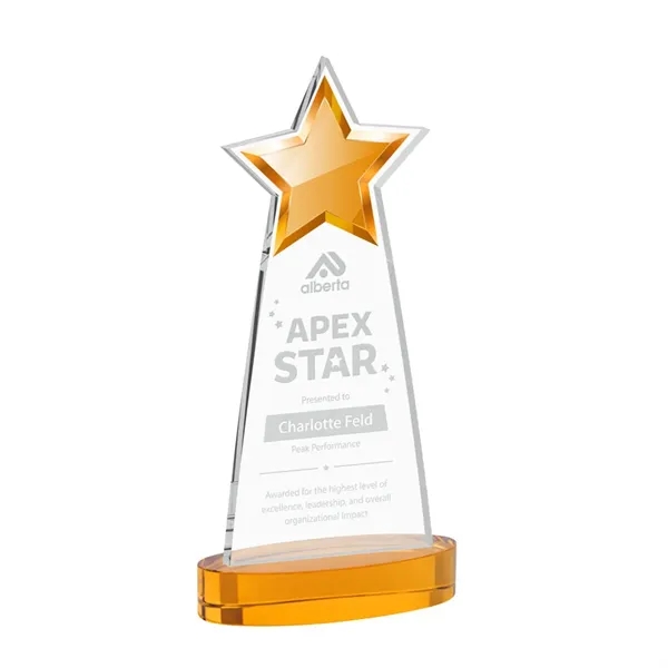 The Starlite Award is a sleek starfire crystal piece featuring a... from ASI 84592 St Regis Group / St Regis