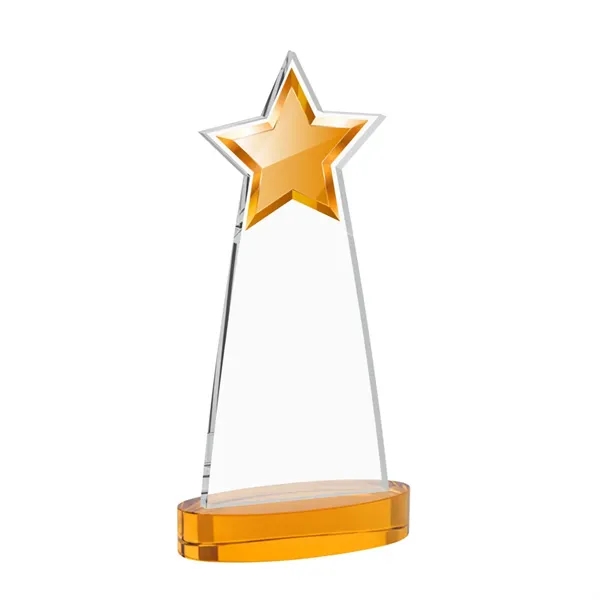 The Starlite Award is a sleek starfire crystal piece featuring a... from ASI 84592 St Regis Group / St Regis