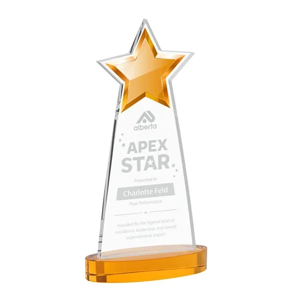 The Starlite Award is a sleek starfire crystal piece featuring a... from ASI 84592 St Regis Group / St Regis