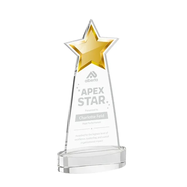 The Starlite Award is a sleek starfire crystal piece featuring a... from ASI 84592 St Regis Group / St Regis