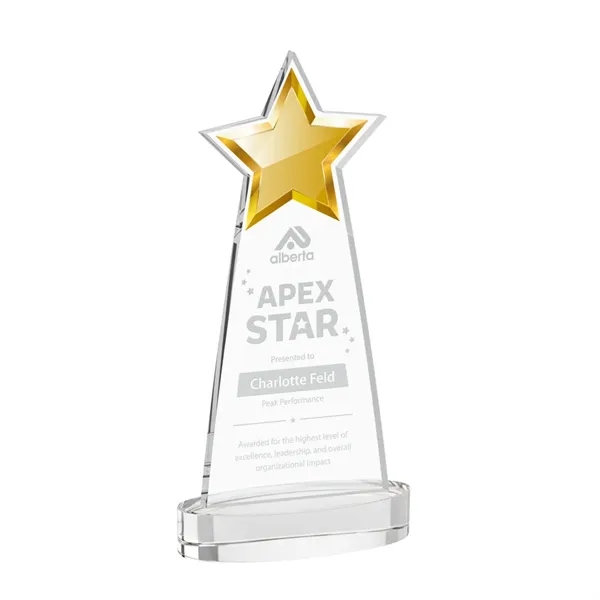 The Starlite Award is a sleek starfire crystal piece featuring a... from ASI 84592 St Regis Group / St Regis