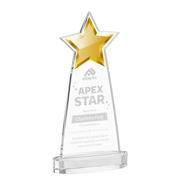 The Starlite Award is a sleek starfire crystal piece featuring a... from ASI 84592 St Regis Group / St Regis