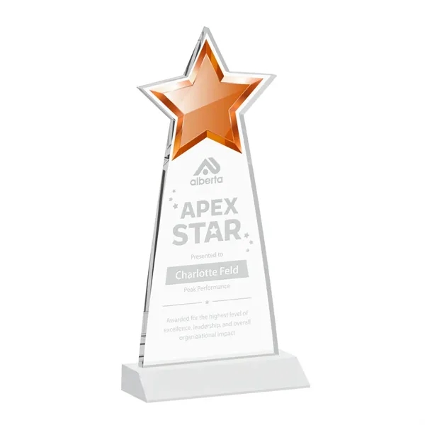 The Starlite Award is a sleek starfire crystal piece featuring a... from ASI 84592 St Regis Group / St Regis