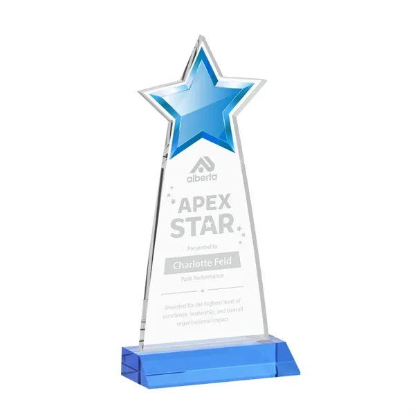 The Starlite Award is a sleek starfire crystal piece featuring a... from ASI 84592 St Regis Group / St Regis