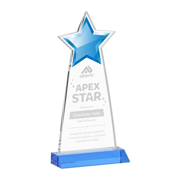 The Starlite Award is a sleek starfire crystal piece featuring a... from ASI 84592 St Regis Group / St Regis