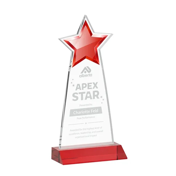 The Starlite Award is a sleek starfire crystal piece featuring a... from ASI 84592 St Regis Group / St Regis