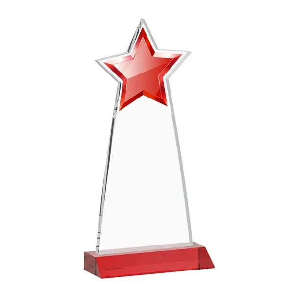 The Starlite Award is a sleek starfire crystal piece featuring a... from ASI 84592 St Regis Group / St Regis