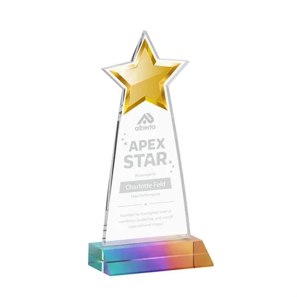 The Starlite Award is a sleek starfire crystal piece featuring a... from ASI 84592 St Regis Group / St Regis