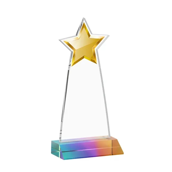 The Starlite Award is a sleek starfire crystal piece featuring a... from ASI 84592 St Regis Group / St Regis