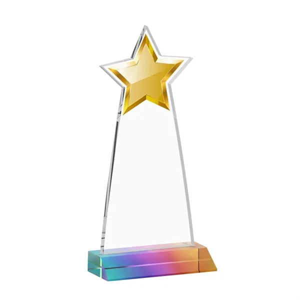 The Starlite Award is a sleek starfire crystal piece featuring a... from ASI 84592 St Regis Group / St Regis