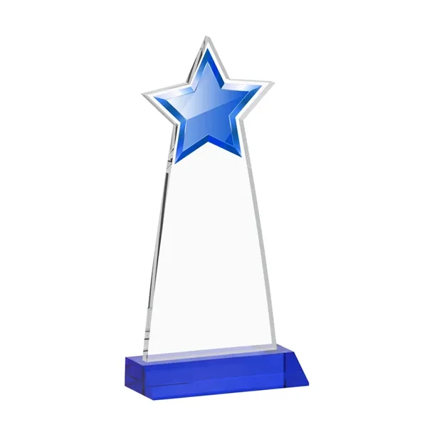 The Starlite Award is a sleek starfire crystal piece featuring a... from ASI 84592 St Regis Group / St Regis