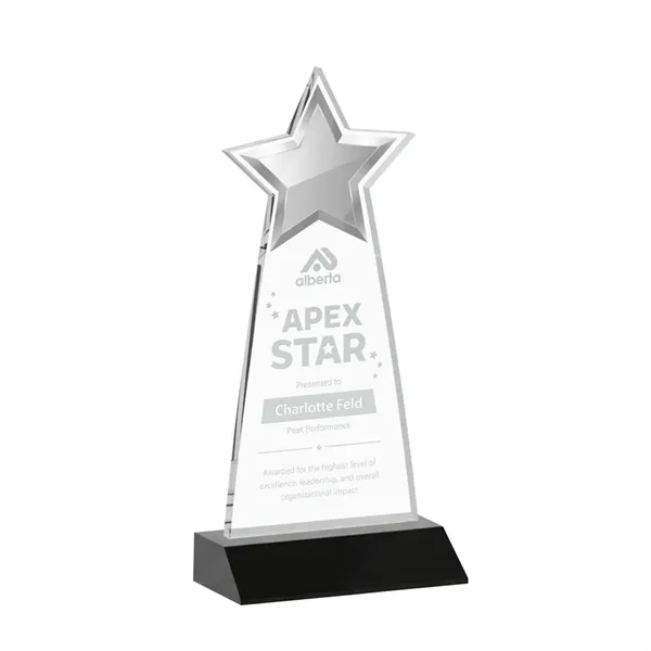 The Starlite Award is a sleek starfire crystal piece featuring a... from ASI 84592 St Regis Group / St Regis