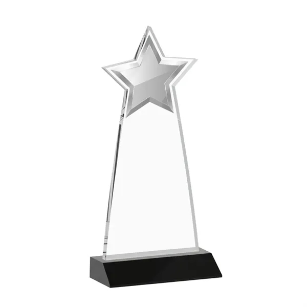 The Starlite Award is a sleek starfire crystal piece featuring a... from ASI 84592 St Regis Group / St Regis