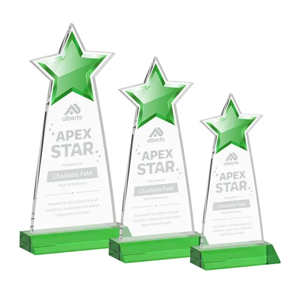 The Starlite Award is a sleek starfire crystal piece featuring a... from ASI 84592 St Regis Group / St Regis