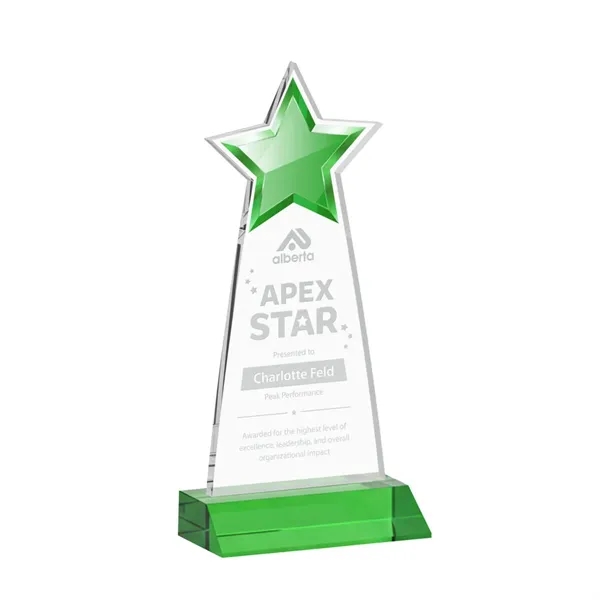 The Starlite Award is a sleek starfire crystal piece featuring a... from ASI 84592 St Regis Group / St Regis