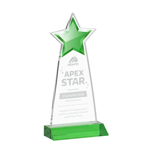 The Starlite Award is a sleek starfire crystal piece featuring a... from ASI 84592 St Regis Group / St Regis