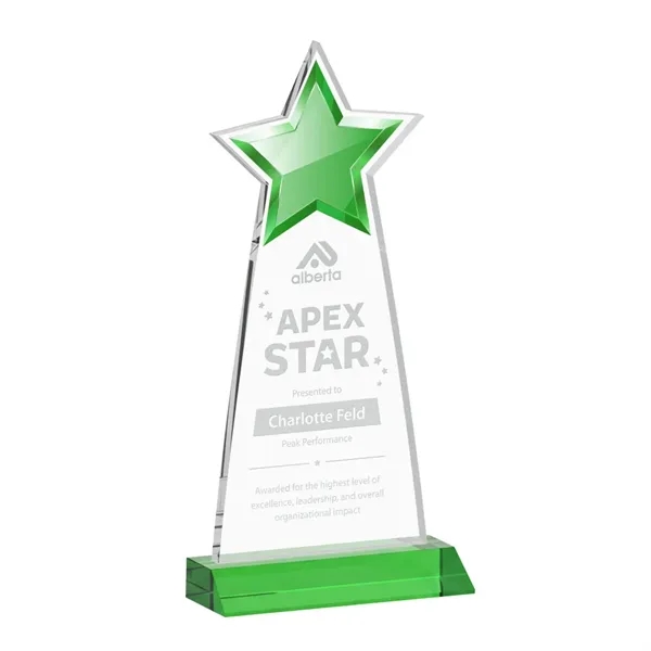 The Starlite Award is a sleek starfire crystal piece featuring a... from ASI 84592 St Regis Group / St Regis