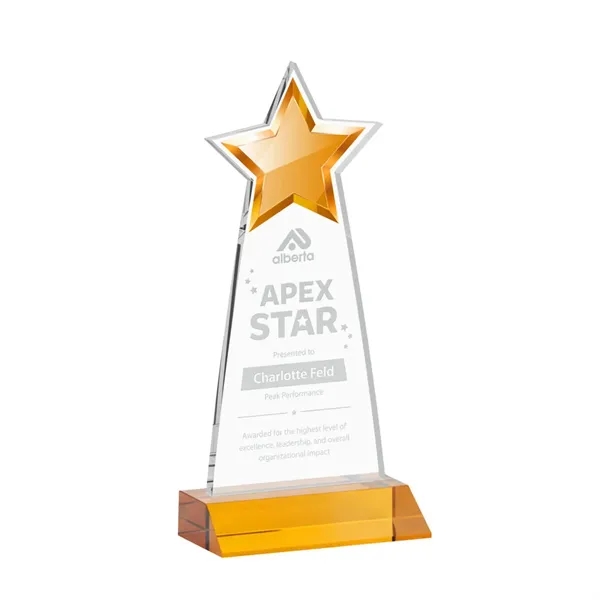 The Starlite Award is a sleek starfire crystal piece featuring a... from ASI 84592 St Regis Group / St Regis