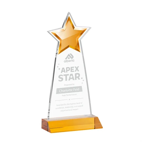 The Starlite Award is a sleek starfire crystal piece featuring a... from ASI 84592 St Regis Group / St Regis