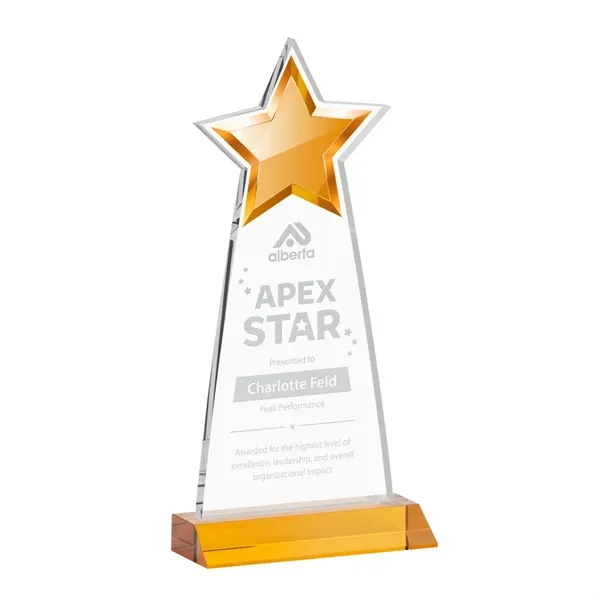 The Starlite Award is a sleek starfire crystal piece featuring a... from ASI 84592 St Regis Group / St Regis