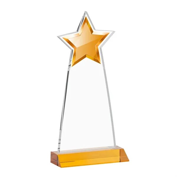 The Starlite Award is a sleek starfire crystal piece featuring a... from ASI 84592 St Regis Group / St Regis