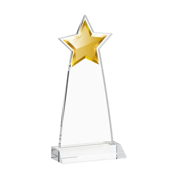 The Starlite Award is a sleek starfire crystal piece featuring a... from ASI 84592 St Regis Group / St Regis