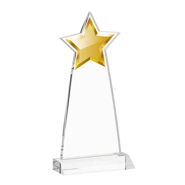 The Starlite Award is a sleek starfire crystal piece featuring a... from ASI 84592 St Regis Group / St Regis