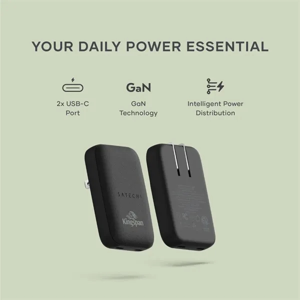 The Satechi OntheGo™ 67W Slim Wall Charger delivers powerful, fast charging... from ASI 84592 St Regis Group